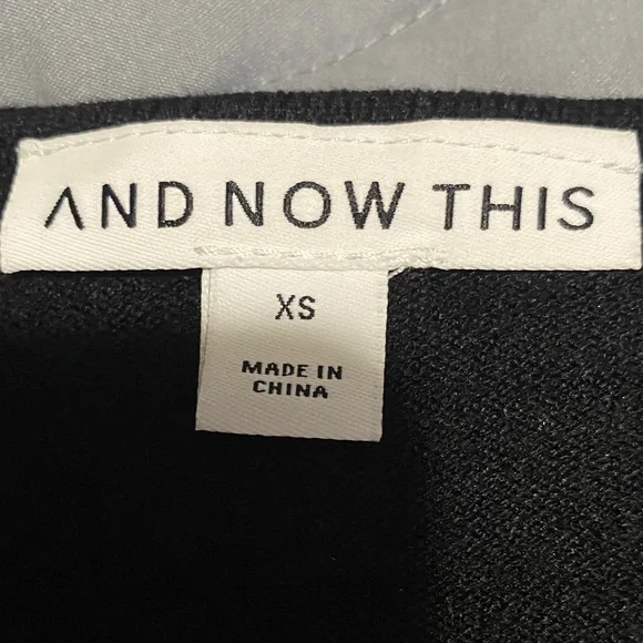 And Now This Black Wrap Crop Top - Picture 2 of 2